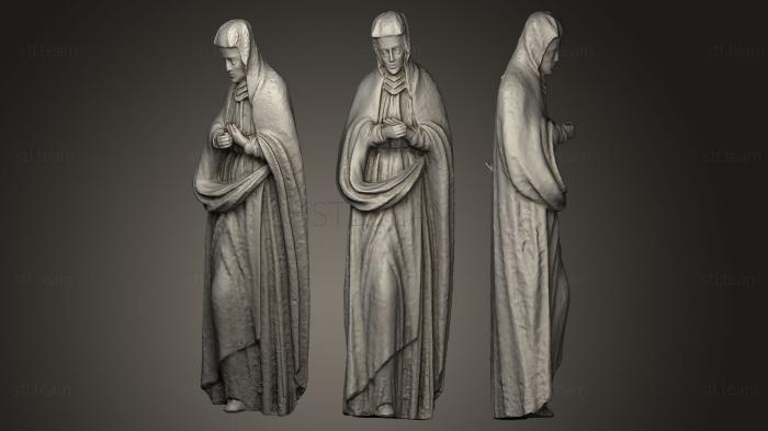 3D model Sculpture of a Nun (STL)